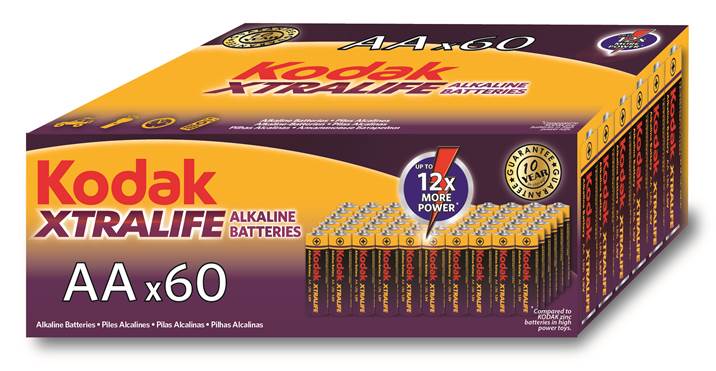 Kodak XTRALIFE LR6-60 (4S) colour box [KAA-60] (60/1200/31200) батарейка щелочная
