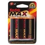 Kodak МАХ LR20-2BL [ KD-2 ] (20/100/3000) батарейка щелочная