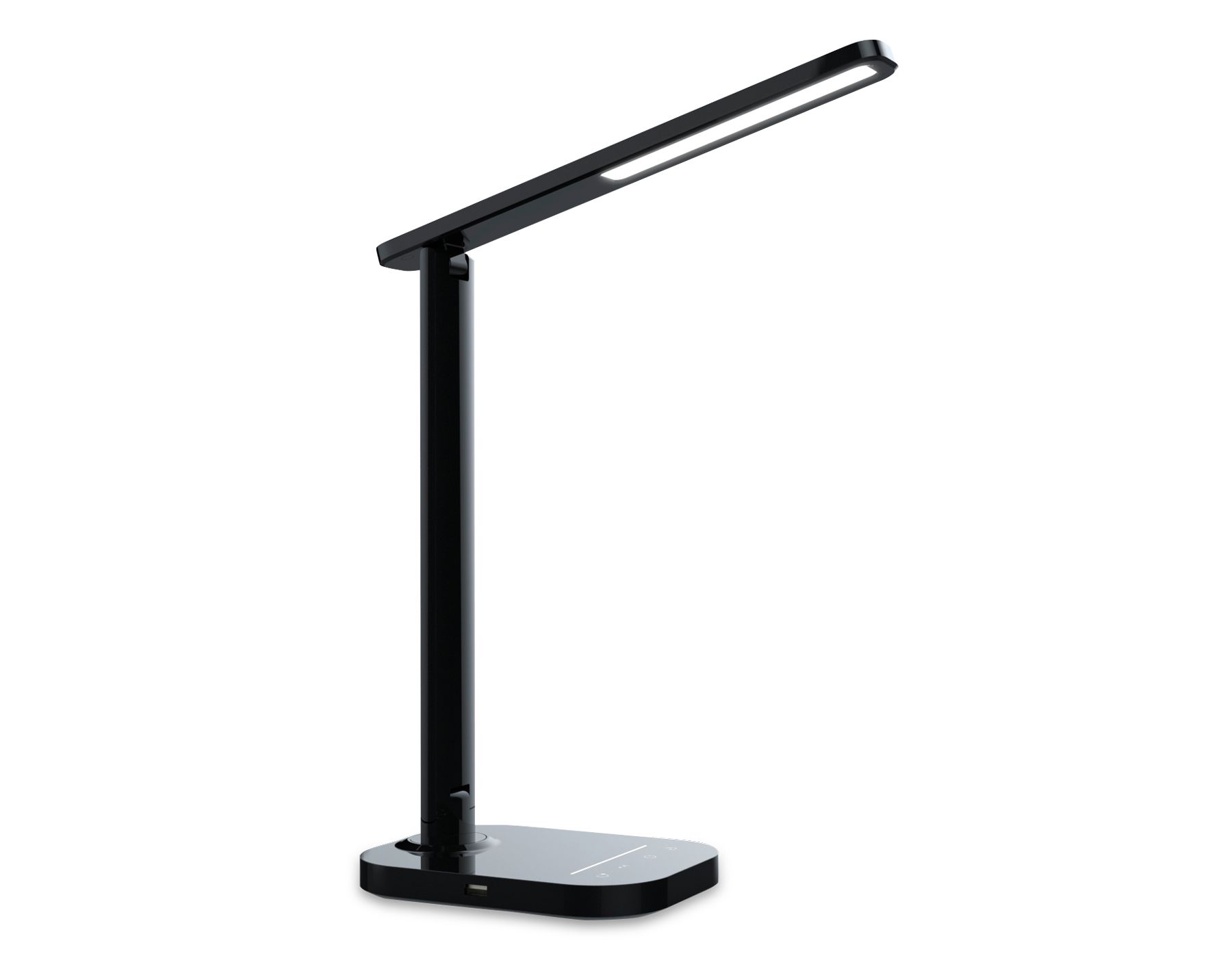 Ambrella DE445 BK черный LED 3000-6400K 7W Светодиодная настольная лампа с USB портом и таймером
