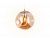 Подвесной светильник TR3510 GD/TI золото/янтарь E27 max 40W D200*1200