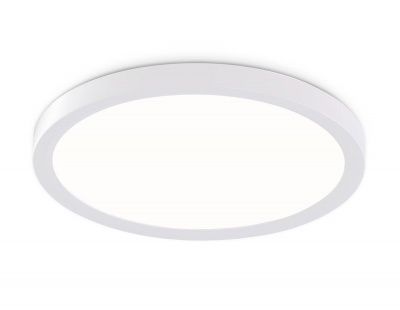 Ambrella FZ1903 WH Свет-ник светод-ный ультратонкий белый IP54 20W 3000K-6500K CCT-переключатель D300*25 (Без ПДУ) 3000K - тепл. бел. свет
