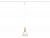 Ambrella Светильник светодиодный трековый для шинопровода Magnetic Ultra Slim GV1652 WH/GD белый/золото IP20 9W 4200K 48V 24° D115*1500