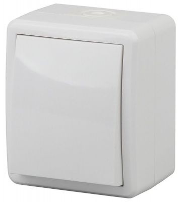 ЭРА Эксперт 11-1401-01 Выключатель, IP54,10АХ-250V, ОУ, белый (1 / 16 / 160)