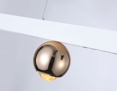 Ambrella Светильник светодиодный подвесной FL5955 WH/GD белый/золото 4200K 18W 1000*70*1200 (Без ПДУ)
