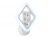Ambrella FA284 WH Настенный светодиодный светильник с хрусталем белый 15W 260*230*60