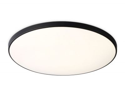Ambrella FZ1226 BK Свет-ник потолочный светод-ный черный IP44 24W D372*55 (Без ПДУ) 4200K - нейтр. бел. свет