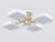Ambrella FL516341/4 WH/GD Светильник светодиодный подвесной белый/золото 72W 3000-6000K 550*550*150 (без ПДУ)