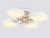 Ambrella FL516341/4 WH/GD Светильник светодиодный подвесной белый/золото 72W 3000-6000K 550*550*150 (без ПДУ)
