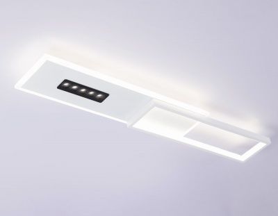 Ambrella Потолочный светодиодный светильник FL51453 WH/BK белый/черный 52W 3000K-6400K+4200K 800*149*50 (Без ПДУ)