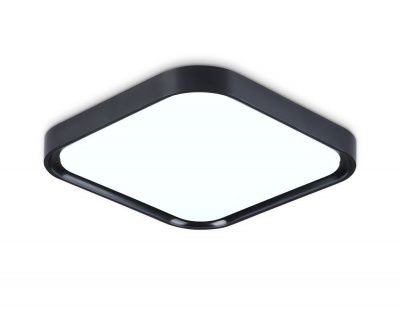 Ambrella FZ1262 BK Свет-ник потолочный светод-ный черный 18W 250*250*60 (Без ПДУ) 5000K - хол. дневн. свет