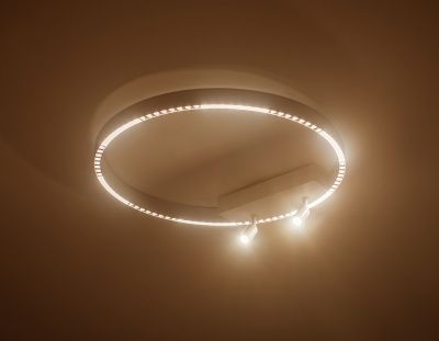 Ambrella Светильник потолочный светодиодный FL5807/1+2 WH белый 40W 3000K/4200K/6400K D600*95 (без ПДУ)