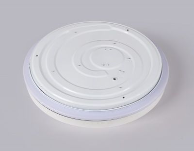 Ambrella FZ601 WH/GD Свет-ник потолочный светод-ный с пультом белый/золото IP20 46W 3000K-6500K+RGB D390*80 (ПДУ ИК) 3000K - тепл. бел. свет