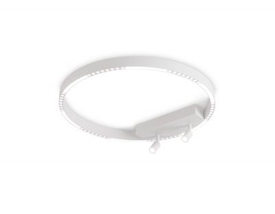 Ambrella Светильник потолочный светодиодный FL5807/1+2 WH белый 40W 3000K/4200K/6400K D600*95 (без ПДУ)