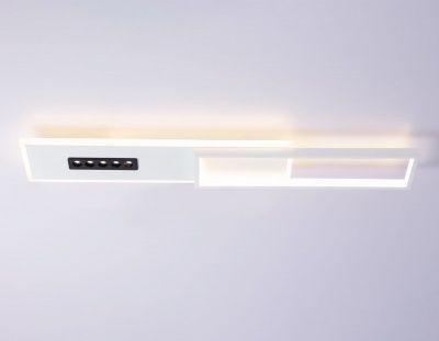 Ambrella Потолочный светодиодный светильник FL51453 WH/BK белый/черный 52W 3000K-6400K+4200K 800*149*50 (Без ПДУ)