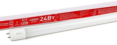 ЭРА ECO LED T8-24W-840-G13-1500mm T8-24W-840-G13-1500mm G13 24Вт трубка стекло нейтральный белый свет Лампа светодиодная