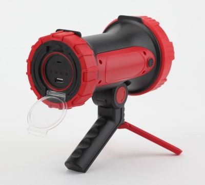 ЭРА Фонарь прожектор PA-704 ный [10W SMD+ боковой COB, литиевый акк 6000мАч/ 3,7V, IP65, microUSB, Po (1 / 1 / 12)