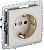 IEK BRITE BR-R11-16-K10 Розетка 1-местная с заземлением без защитных шторок 16А РС11-1-0-БрКр бежевый