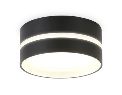 Ambrella Светильник накладной TN5389 SBK/FR черный песок/белый матовый GX53 IP44 D85*41