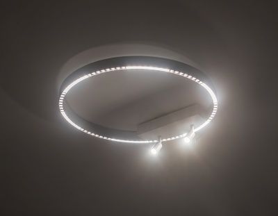 Ambrella Светильник потолочный светодиодный FL5807/1+2 WH белый 40W 3000K/4200K/6400K D600*95 (без ПДУ)